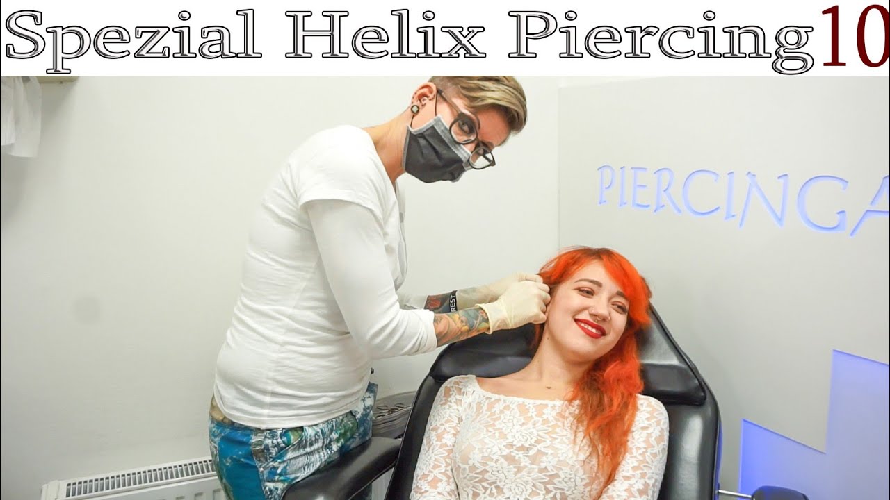 Spezial HELIX Piercing 💉 - Live beim Stechen dabei 💉 | PiercingVLOG