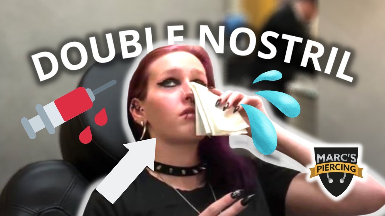 Zweites Nostril für Stella 🤗 - DOUBLE NOSTRIL ❤ - Marc's Piercing TV 💉