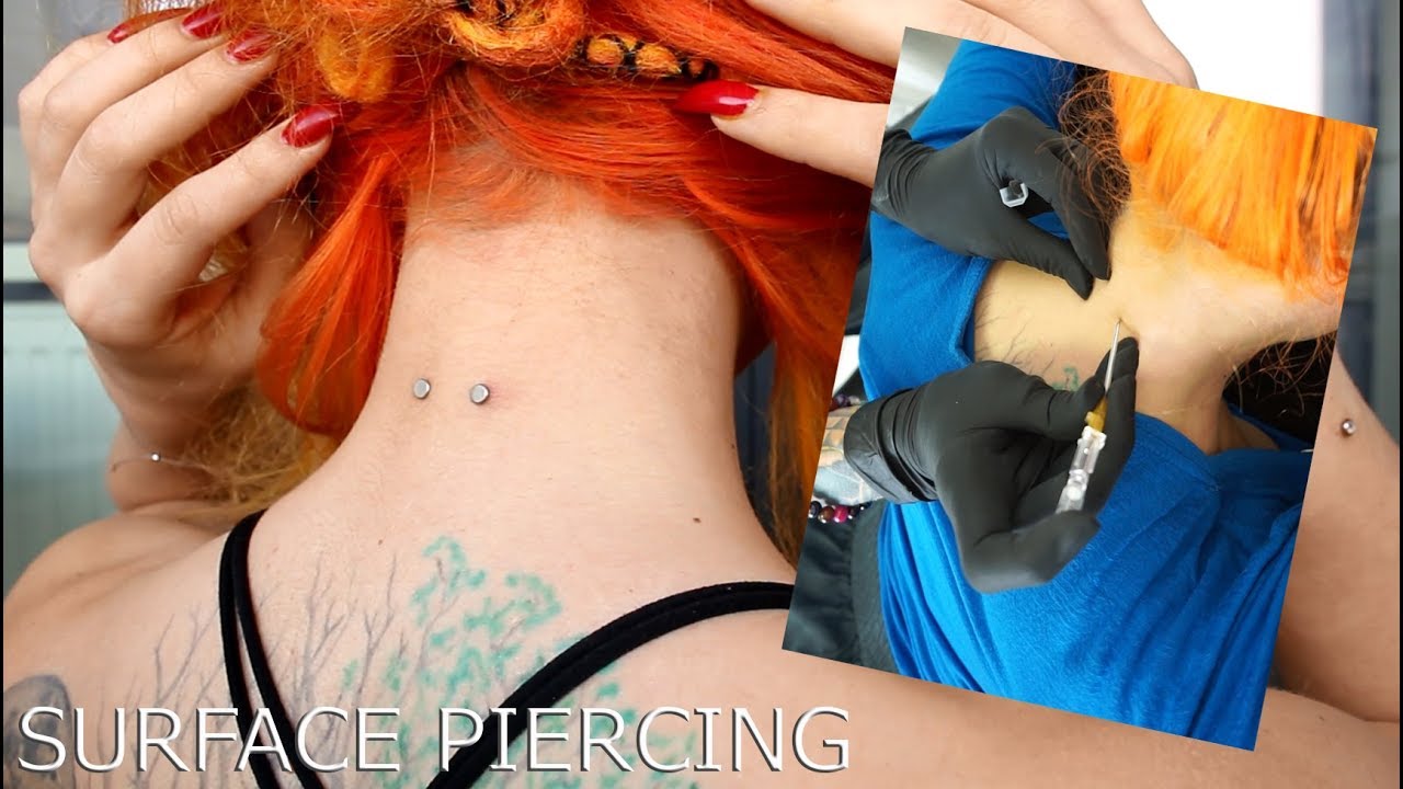 Nacken Piercing - Live beim Stechen dabei 💉 | piercingVlog