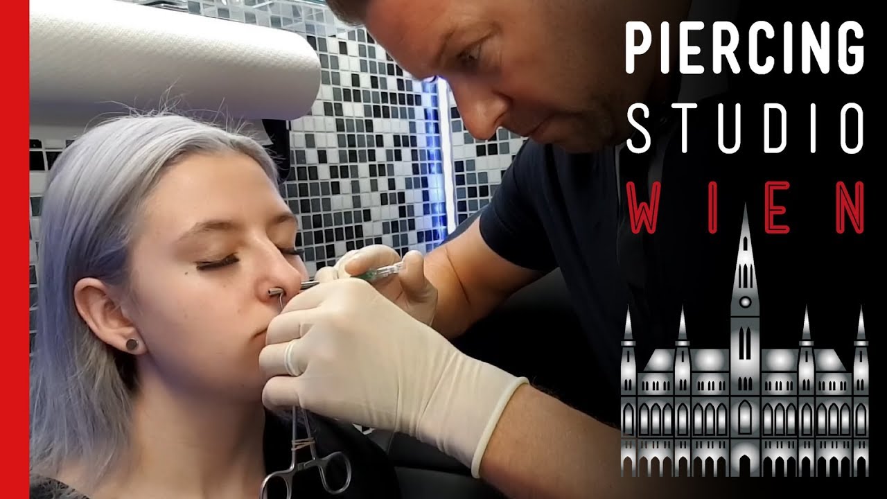 💉 Septum 💉  extra hoch gestochen 💉  mit geschlossenen Augen  👀 vom Piercer 💉 Marc's Piercing TV