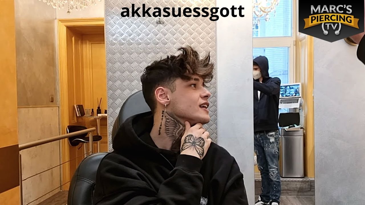 🔥 20 Jahre jung und Tiktoker! Jetzt bekommt ,,akkasuessgott'' weitere Piercings 💉 Marc's Piercing TV