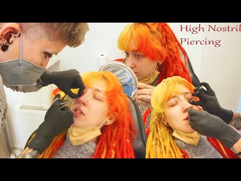 High Nostrils 💉| Nasenpiercings Nr. 7 & 8 | Live beim Stechen dabei 💉