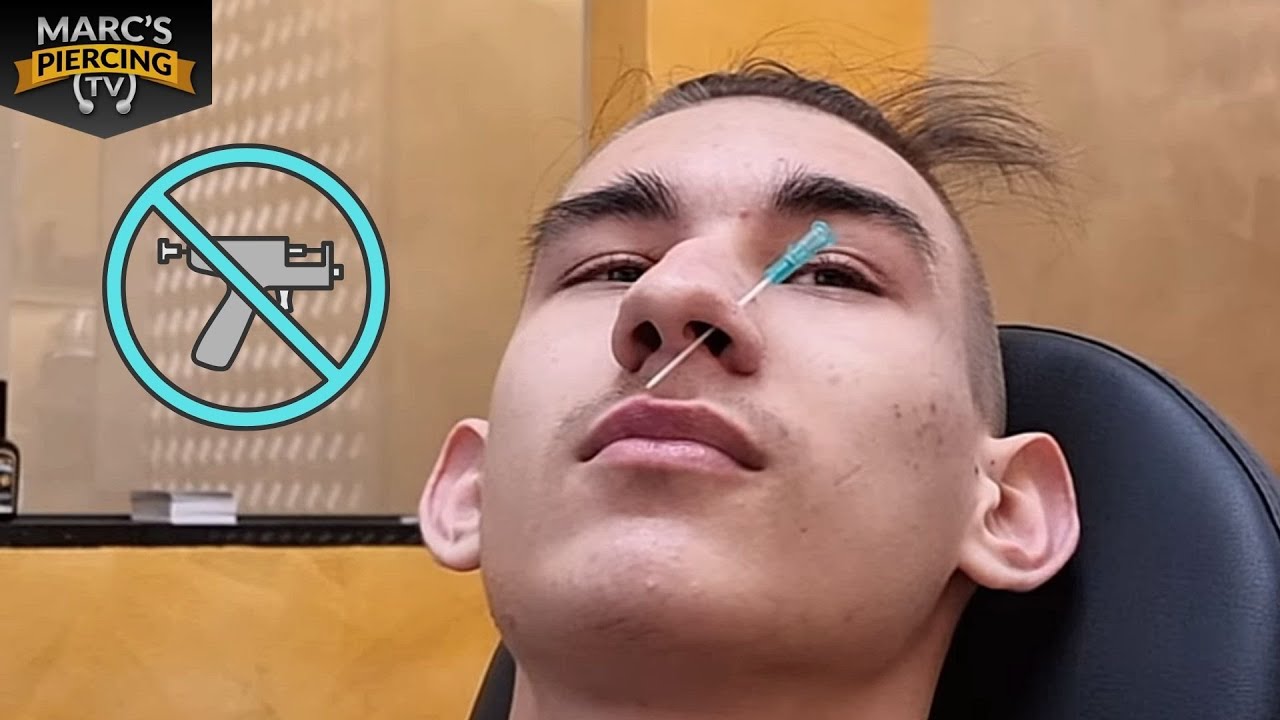 💉 Mit 16 wird sein ERSTES Piercing ein Nasenpiercing 🔥 mit einem goldenem RING 💉 Marc's Piercing TV