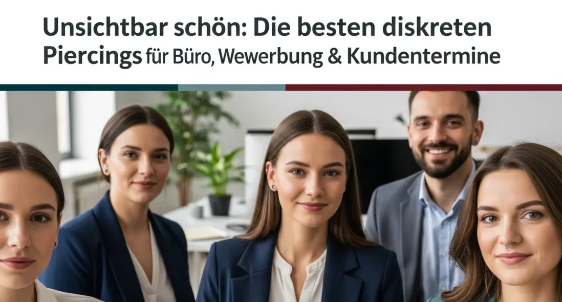 Unsichtbar schön: Die besten diskreten Piercings für Büro, Bewerbung & Kundentermine