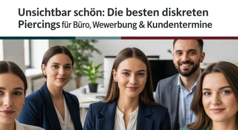 Unsichtbar schön: Die besten diskreten Piercings für Büro, Bewerbung & Kundentermine