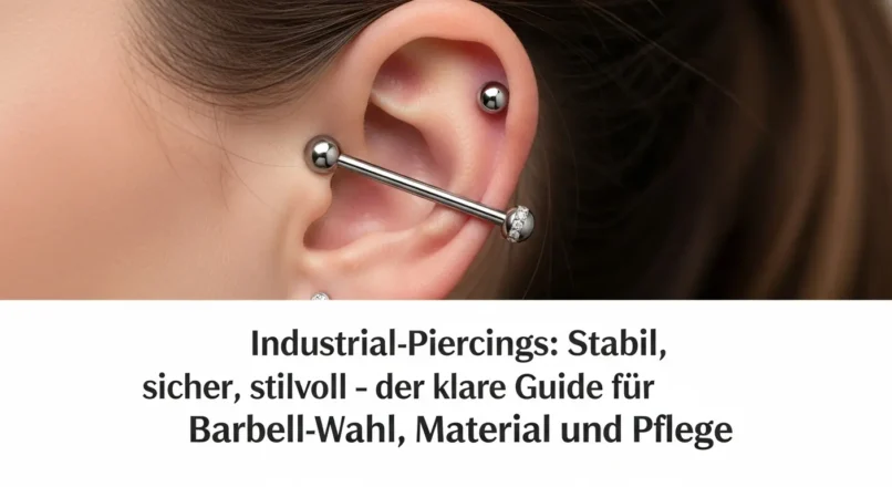 Industrial-Piercings: Stabil, sicher, stilvoll – der klare Guide für Barbell-Wahl, Material und Pflege