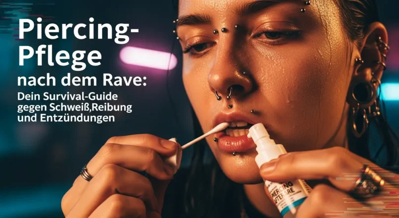 Piercing-Pflege nach dem Rave: Dein Survival-Guide gegen Schweiß, Reibung und Entzündungen