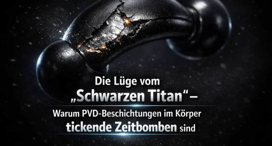 Piercings aus Titan: Die Lüge vom „Schwarzen Titan“ – Warum PVD-Beschichtungen im Körper tickende Zeitbomben sind