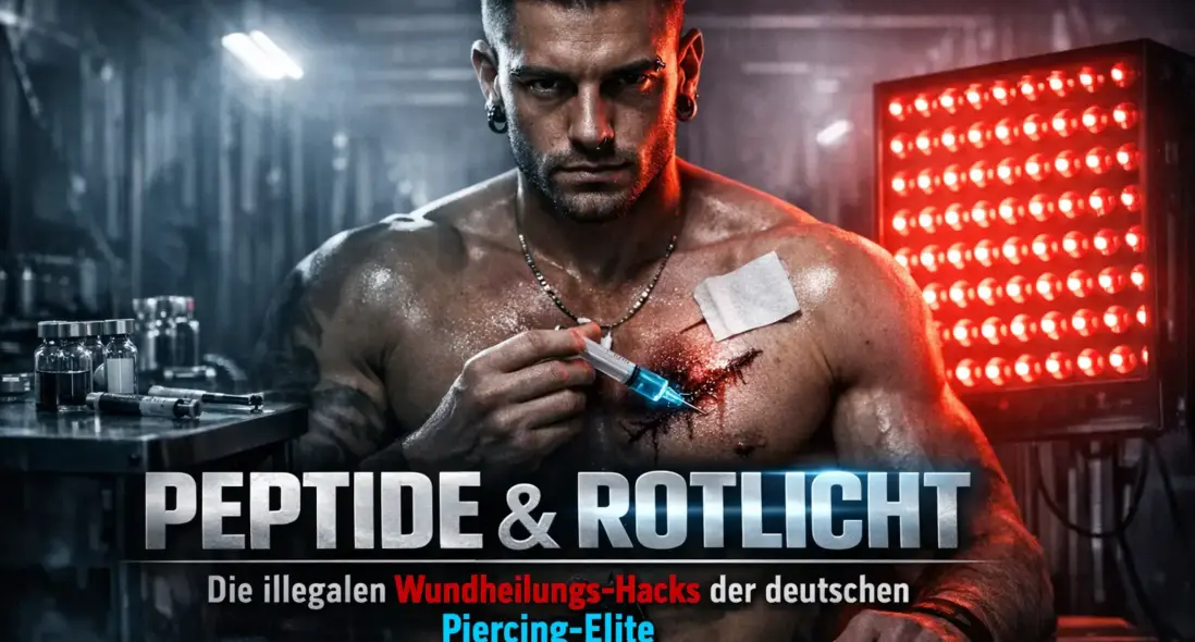 Peptide & Rotlicht: Die illegalen Wundheilungs-Hacks der deutschen Piercing-Elite