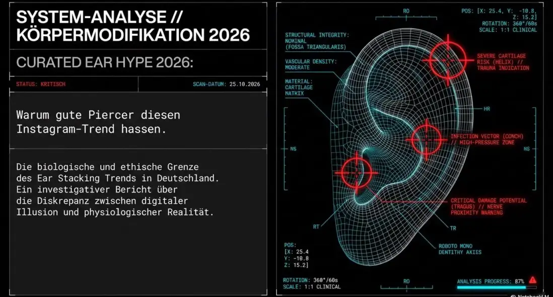 Zerschmetterter Knorpel: Das blutige Geheimnis der Ohrlochpistolen