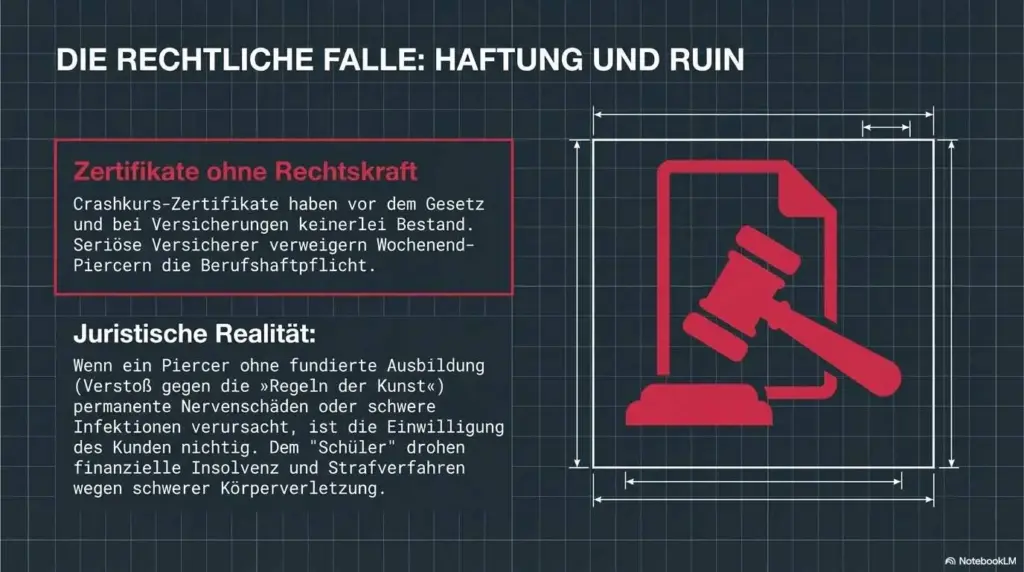 Piercing Schnellkurs Scam Folie 13