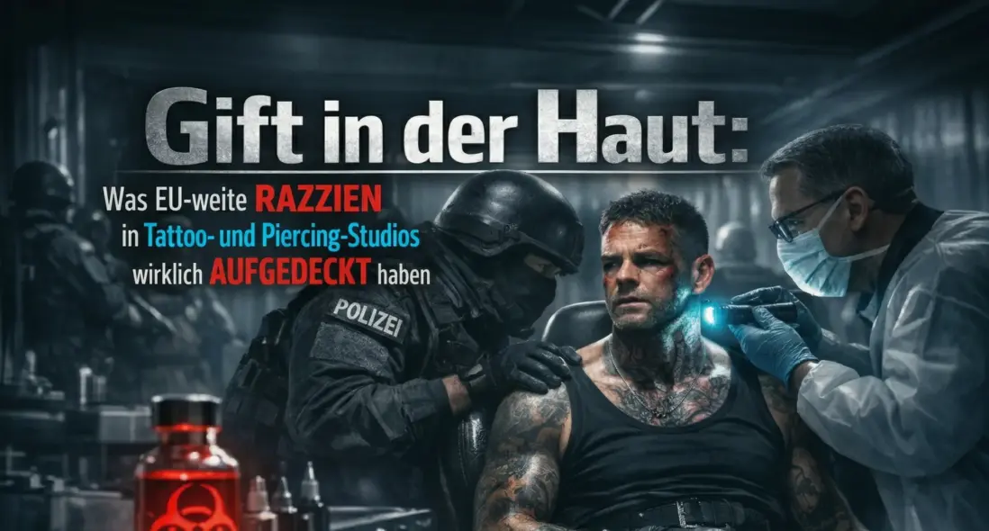 Gift in der Haut: Was EU-weite Razzien in Tattoo- und Piercing-Studios wirklich aufgedeckt haben