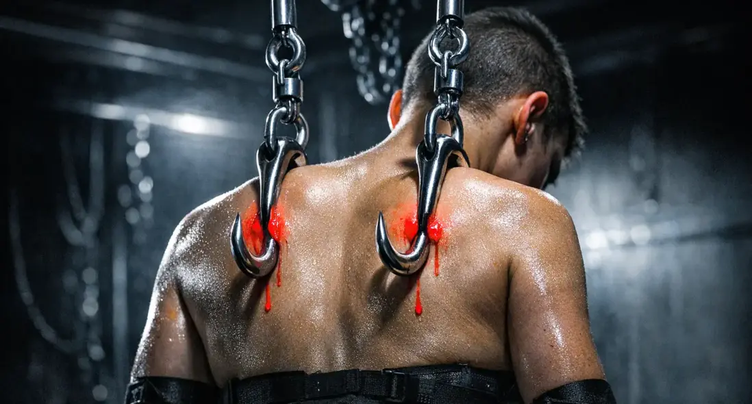 Ist Body Suspension Blutrausch oder Therapie? Warum sich Deutsche an Fleischhaken aufhängen lassen