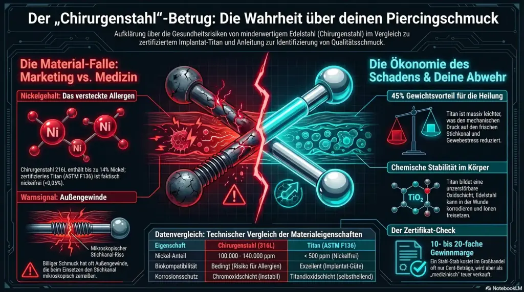 Chirurgenstahl Betrug Piercing Ig 2