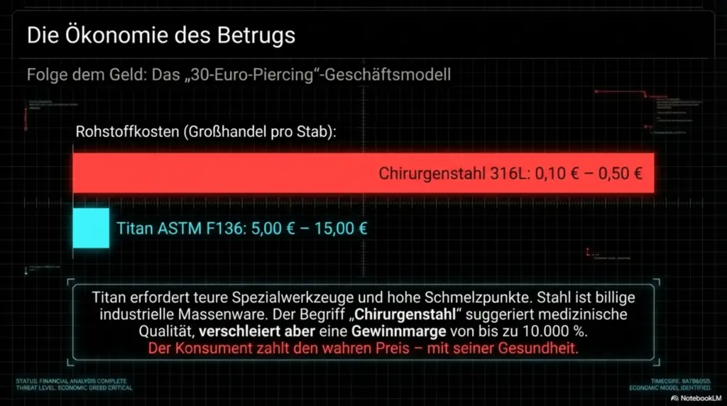 Chirurgenstahl Piercing Risiken Titan 4