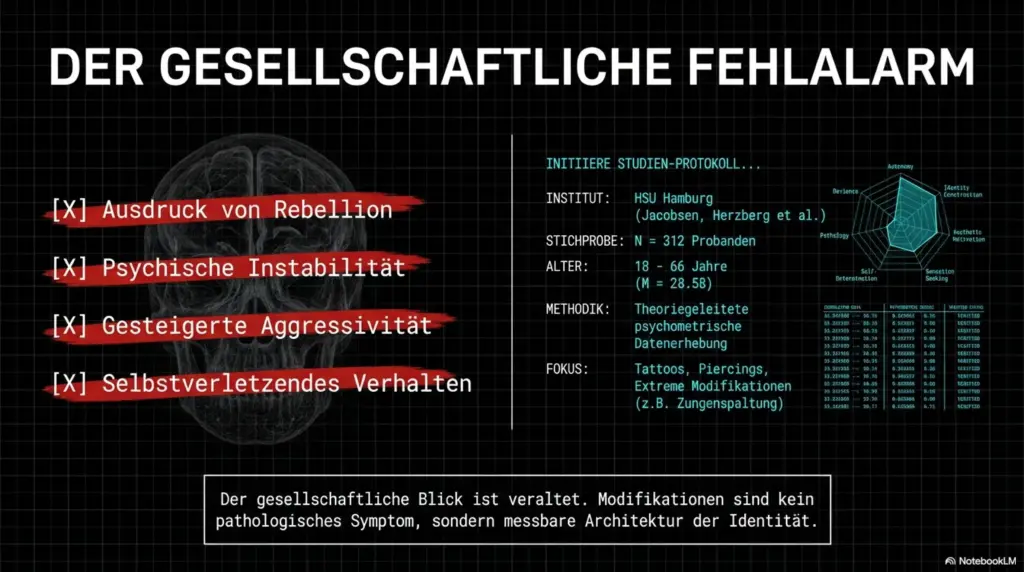 Psychologie Piercing Sucht Studie 1