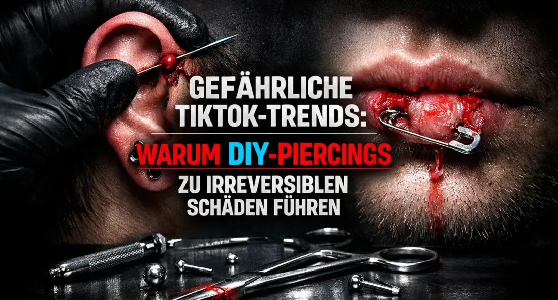 Gefährliche TikTok-Trends: Warum DIY-Piercings zu irreversiblen Schäden führen